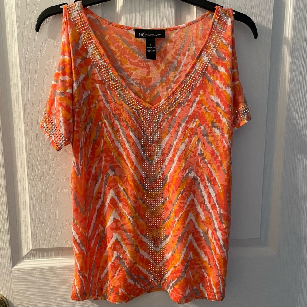 INC Women’s Lightweight Cold Shoulder Top Size Small